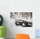 Winter Snow Along Still Creek In Mt Hood National Forest Wall Mural
