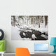 Winter Snow Along Still Creek In Mt Hood National Forest Wall Mural