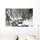 Winter Snow Along Still Creek In Mt Hood National Forest Wall Mural