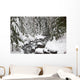 Winter Snow Along Still Creek In Mt Hood National Forest Wall Mural
