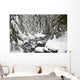 Winter Snow Along Still Creek In Mt Hood National Forest Wall Mural