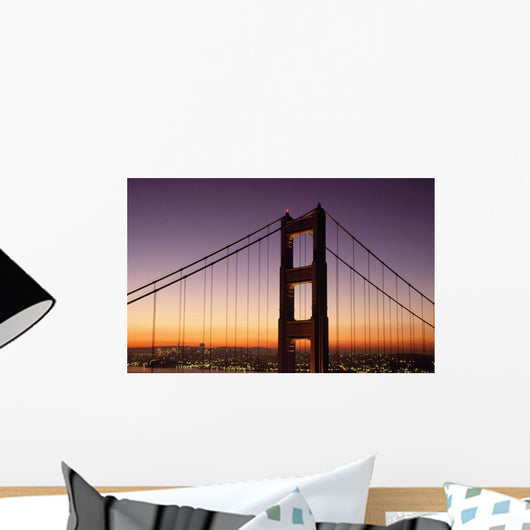 Golden Gate Bridge Sunrise From Marin San Francisco Wall Mural