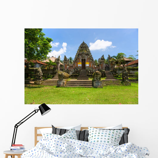 Indu temple in Ubud, Bali, Indonesia. Wall Mural
