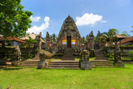 Indu temple in Ubud, Bali, Indonesia. Wall Mural