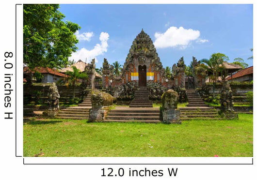 Indu temple in Ubud, Bali, Indonesia. Wall Mural