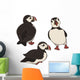 Puffin Vector Set White Wall Decal Sticker Set
