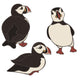 Puffin Vector Set White Wall Decal Sticker Set