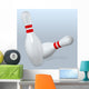 Bowling Pins Fall Wall Decal