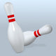 Bowling Pins Fall Wall Decal