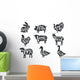 Butcher Shop Animal Labels Wall Decal Sticker Set