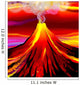 Lava Flow Volcano Wall Mural