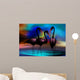 Abstract Flamingos Wall Mural