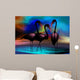 Abstract Flamingos Wall Mural