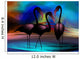 Abstract Flamingos Wall Mural