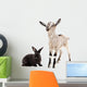 Little Goat and Rabbit Wall Decal Sticker Set