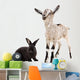 Little Goat and Rabbit Wall Decal Sticker Set