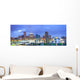Downtown City Skyline Wall Decal