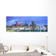 Downtown City Skyline Wall Decal
