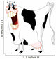 funny cow Wall Decal