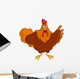 Pointing Rooster Wall Decal