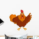 Pointing Rooster Wall Decal