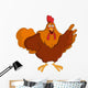 Pointing Rooster Wall Decal