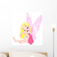 Cute and young fairy sitting Wall Decal