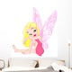 Cute and young fairy sitting Wall Decal