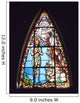 Stained-glass Window with Baptism