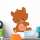 I Love U Teddy Bear Wall Decal