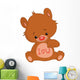 I Love U Teddy Bear Wall Decal