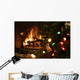 Christmas Tree Fireplace Upclose Wall Mural