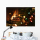 Christmas Tree Fireplace Upclose Wall Mural