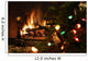 Christmas Tree Fireplace Upclose Wall Mural