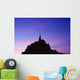 Mont St Michel At Sunset Wall Mural