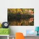 Fall Foliage & Painted Building Wall Mural