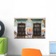 Devastated Wall With Windows Wall Mural