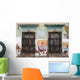 Devastated Wall With Windows Wall Mural