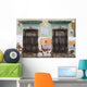 Devastated Wall With Windows Wall Mural