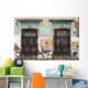Devastated Wall With Windows Wall Mural