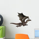 Flying Brown Dragon Wall Decal