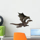 Flying Brown Dragon Wall Decal