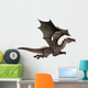 Flying Brown Dragon Wall Decal