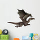 Flying Brown Dragon Wall Decal