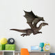 Flying Brown Dragon Wall Decal