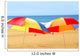 beach umbrellas Wall Mural