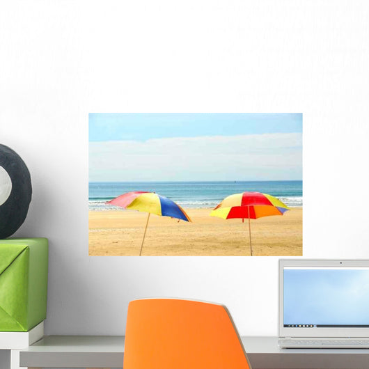 Beach Umbrellas Wall Decal