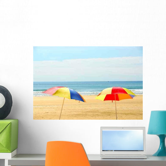 Beach Umbrellas Wall Decal