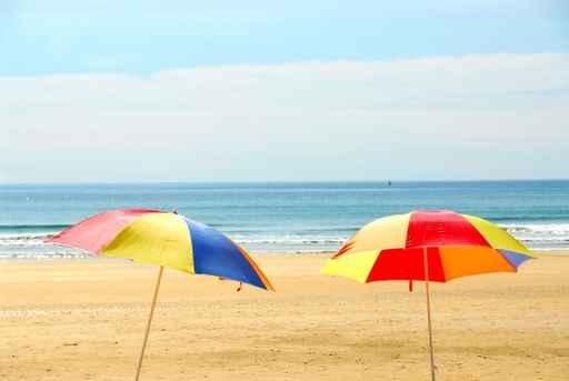 Beach Umbrellas Wall Decal