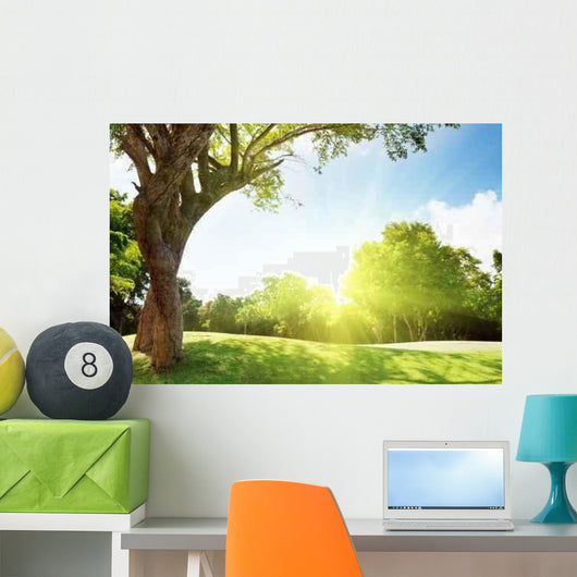 Field Grass and Trees Wall Decal